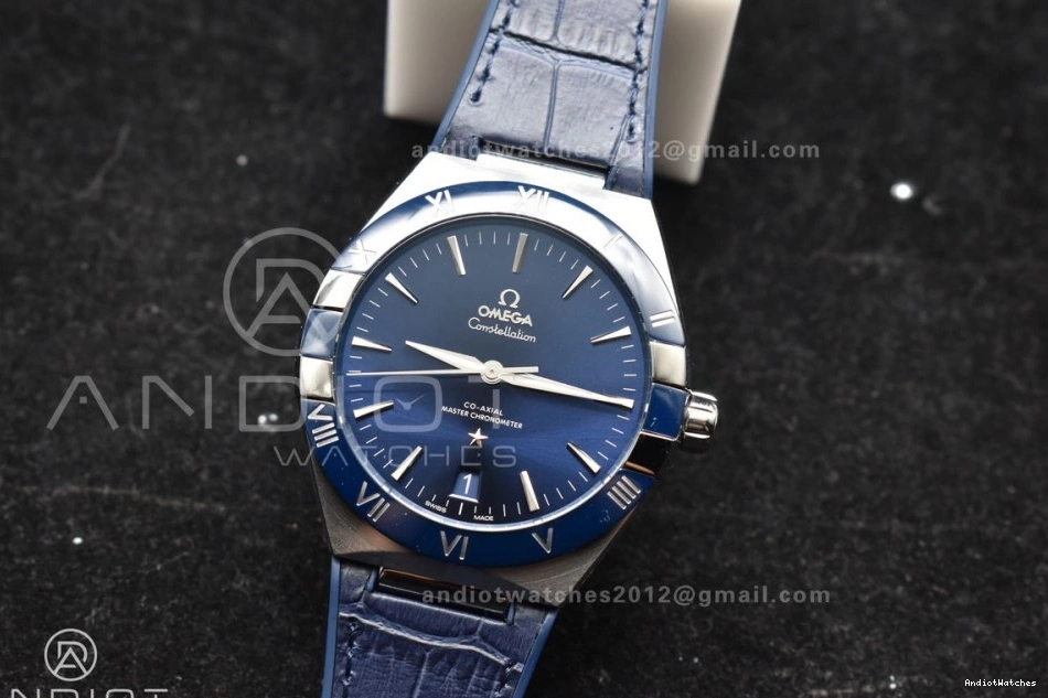 on Ceramic VSF Strap Gummy Blue Edition Clone Breathable 1:1 Blue Constellation A8900 SS 546 Blue Super Best Dial 0306